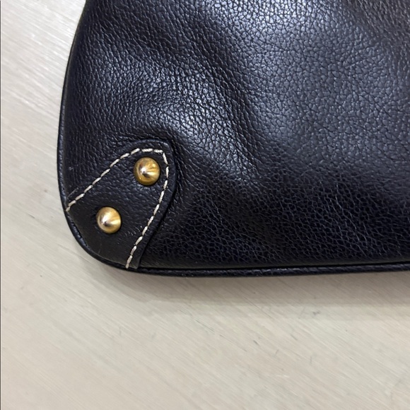 Black Leather Dooney and Bourke Shoulder Bag - Picture 6 of 9